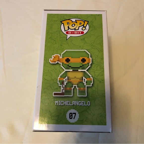 Pop! 8-Bit Teenage Mutant Ninja Turtles Michelangelo Funko Pop Figure - Picture 3 of 10